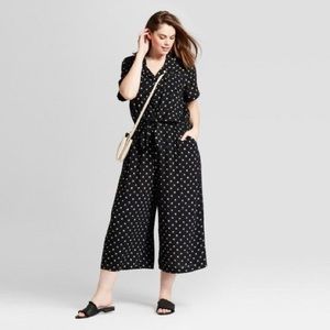 Universal Thread Jumpsuit, Polka Dot, Size Large